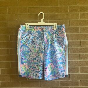 Lilly Pulitzer Blue and Pink Patterned Women's Shorts